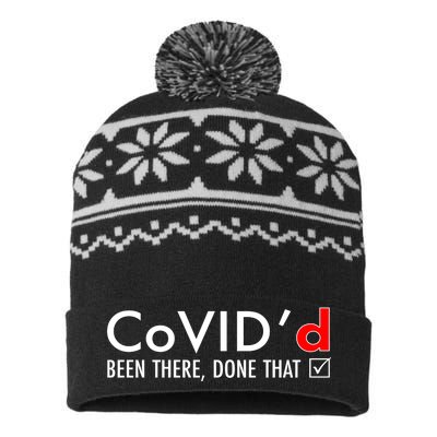 CoVID'd Been There Done That USA-Made Snowflake Beanie