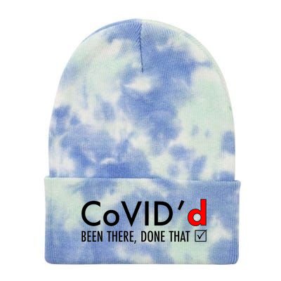 CoVID'd Been There Done That Tie Dye 12in Knit Beanie