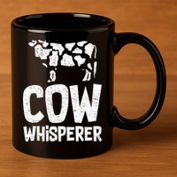 Cow Whisperer 11oz C Handle Ceramic Mug
