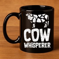 Cow Whisperer 11oz C Handle Ceramic Mug