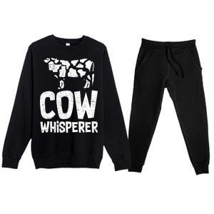 Cow Whisperer Premium Crewneck Sweatsuit Set