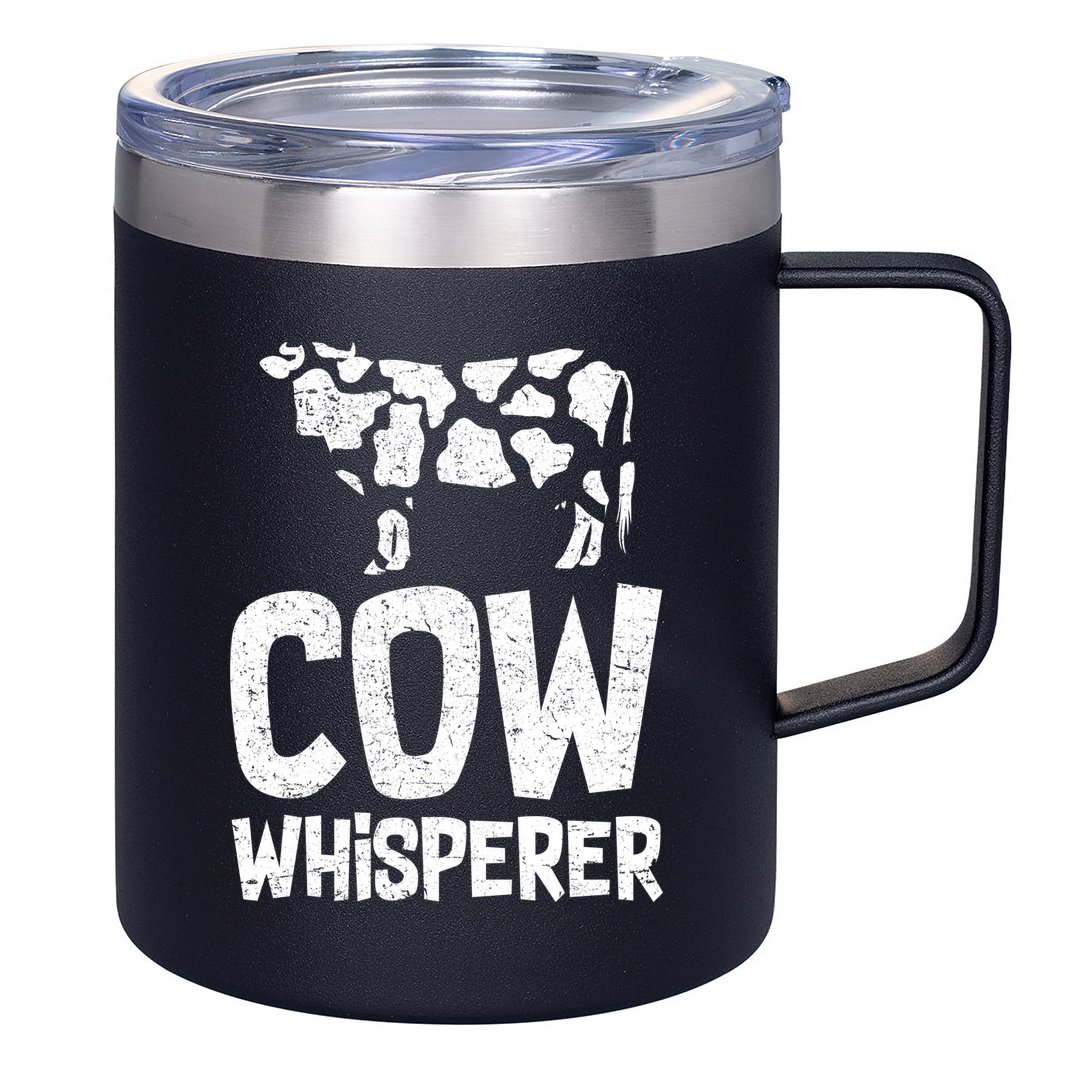 Cow Whisperer 12oz Stainless Steel Coffee Mug