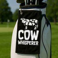 Cow Whisperer Golf Towel