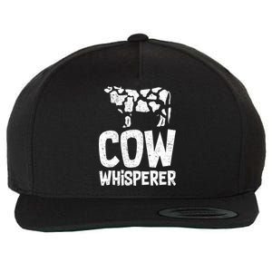 Cow Whisperer Wool Snapback Cap