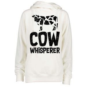 Cow Whisperer Womens Funnel Neck Pullover Hood