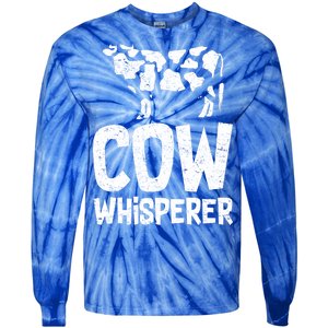 Cow Whisperer Tie-Dye Long Sleeve Shirt