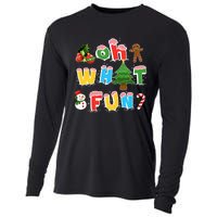 Christmas Oh What Fun Tree Xmas Pajama Holiday Party Gifts Cooling Performance Long Sleeve Crew