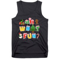 Christmas Oh What Fun Tree Xmas Pajama Holiday Party Gifts Tank Top