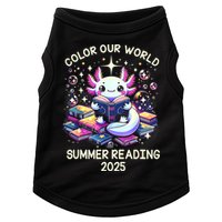 Color Our World Summer Reading Program 2025 Cute Axolotl Doggie Tank