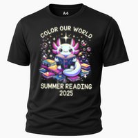 Color Our World Summer Reading Program 2025 Cute Axolotl Performance Shirt
