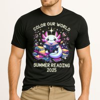 Color Our World Summer Reading Program 2025 Cute Axolotl Performance Shirt