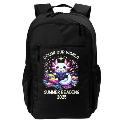 Color Our World Summer Reading Program 2025 Cute Axolotl Backpack