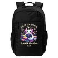Color Our World Summer Reading Program 2025 Cute Axolotl Backpack