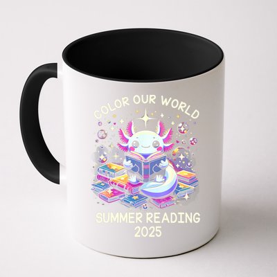 Color Our World Summer Reading Program 2025 Cute Axolotl Mug
