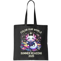 Color Our World Summer Reading Program 2025 Cute Axolotl Bag