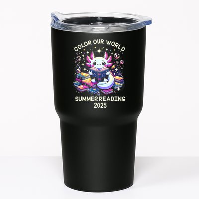 Color Our World Summer Reading Program 2025 Cute Axolotl Tumbler