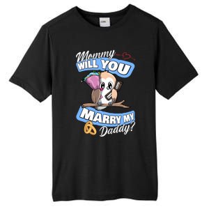 Cute Owl Wedding Offer Mommy Will You Marry My Daddy Funny Gift Tall Fusion ChromaSoft Performance T-Shirt