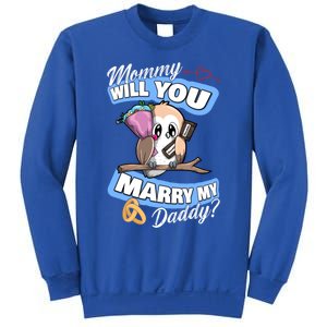 Cute Owl Wedding Offer Mommy Will You Marry My Daddy Funny Gift Sweatshirt