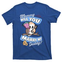 Cute Owl Wedding Offer Mommy Will You Marry My Daddy Funny Gift T-Shirt