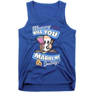 Cute Owl Wedding Offer Mommy Will You Marry My Daddy Funny Gift Tank Top