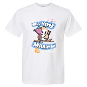 Cute Owl Wedding Offer Mommy Will You Marry My Daddy Funny Gift Garment-Dyed Heavyweight T-Shirt