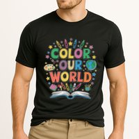 Color Our World Summer Reading Art And Creativity Enthusiast Performance Shirt