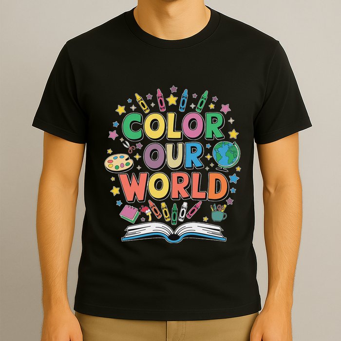 Color Our World Summer Reading Art And Creativity Enthusiast T-Shirt