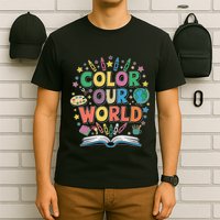 Color Our World Summer Reading Art And Creativity Enthusiast T-Shirt