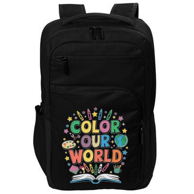 Color Our World Summer Reading Art And Creativity Enthusiast Impact Tech Backpack