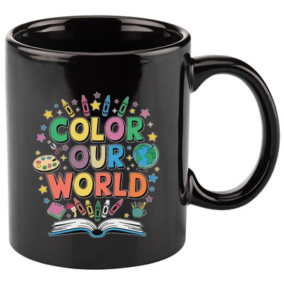 Color Our World Summer Reading Art And Creativity Enthusiast 11oz C Handle Ceramic Mug