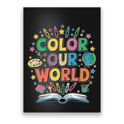 Color Our World Summer Reading Art And Creativity Enthusiast Poster