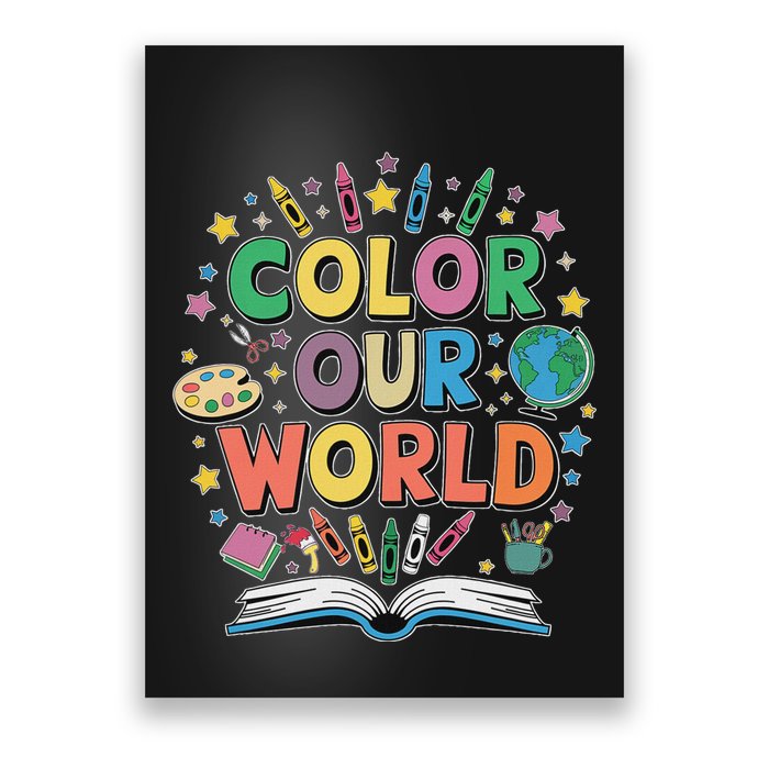 Color Our World Summer Reading Art And Creativity Enthusiast Poster