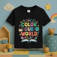 Color Our World Summer Reading Art And Creativity Enthusiast Toddler T-Shirt