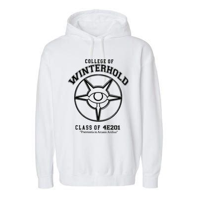 College Of Winterhold Champion University Gamer Garment-Dyed Fleece Hoodie