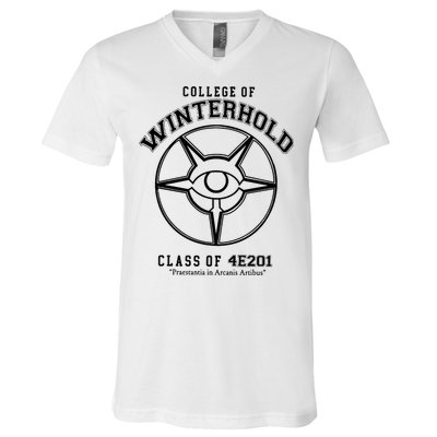 College Of Winterhold Champion University Gamer V-Neck T-Shirt