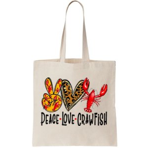 Crawfish Outfit Women Girl Craw Fish Season Leopard Love Tote Bag