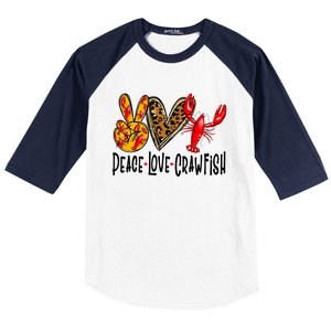 Crawfish Outfit Women Girl Craw Fish Season Leopard Love Baseball Sleeve Shirt