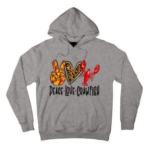 Crawfish Outfit Women Girl Craw Fish Season Leopard Love Tall Hoodie