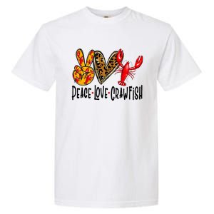 Crawfish Outfit Women Girl Craw Fish Season Leopard Love Garment-Dyed Heavyweight T-Shirt