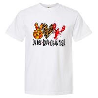 Crawfish Outfit Women Girl Craw Fish Season Leopard Love Garment-Dyed Heavyweight T-Shirt