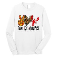 Crawfish Outfit Women Girl Craw Fish Season Leopard Love Long Sleeve Shirt