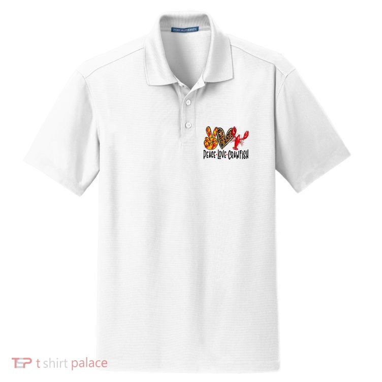 Crawfish Outfit Women Girl Craw Fish Season Leopard Love Dry Zone Grid Polo