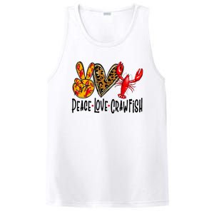 Crawfish Outfit Women Girl Craw Fish Season Leopard Love PosiCharge Competitor Tank