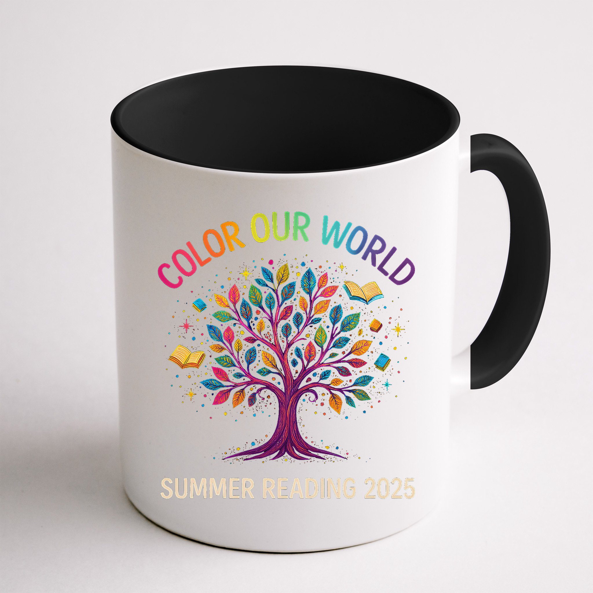Color Our World Summer Reading Program 2025 Books Tree Gift Mug