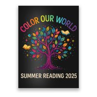 Color Our World Summer Reading Program 2025 Books Tree Gift Poster