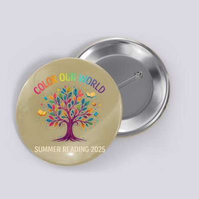 Color Our World Summer Reading Program 2025 Books Tree Gift Button