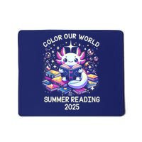 Color Our World Summer Reading Program 2025 Cute Axolotl Mousepad