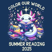 Color Our World Summer Reading Program 2025 Cute Axolotl Mousepad