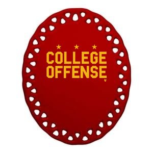 College Offense Washington D.C. Football Ceramic Oval Ornament