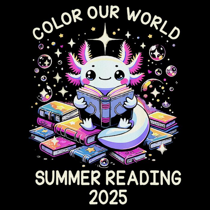 Color Our World Summer Reading Program 2025 Cute Axolotl 16 in Basic Backpack